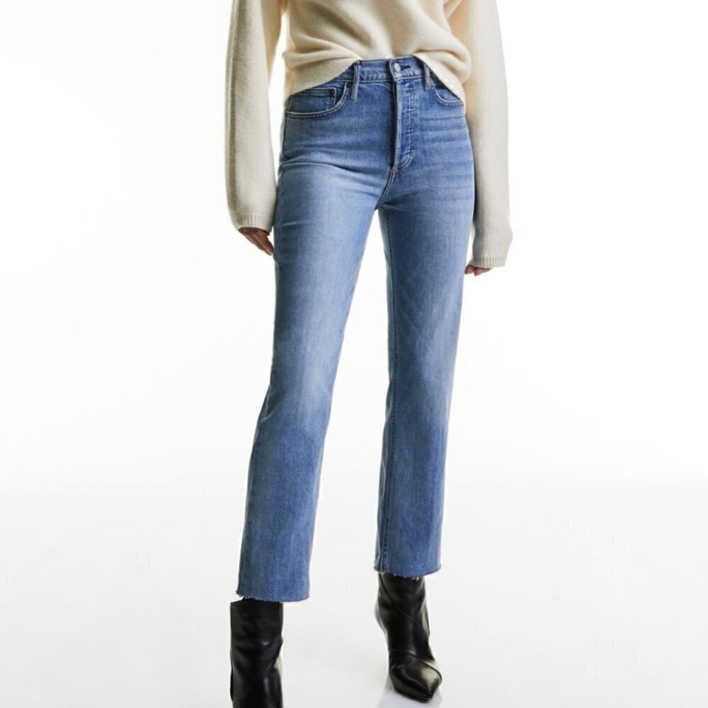 Aritzia Denim Forum the Arlo high rise Straight jean